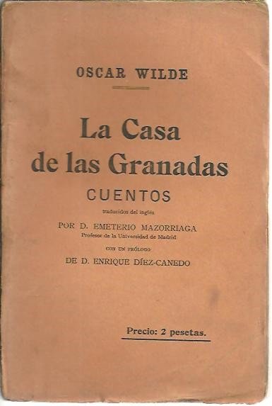 LA CASA DE LAS GRANADAS. CUENTOS.