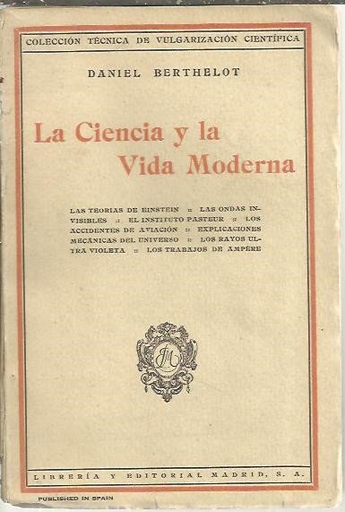 LA CIENCIA Y LA VIDA MODERNA.