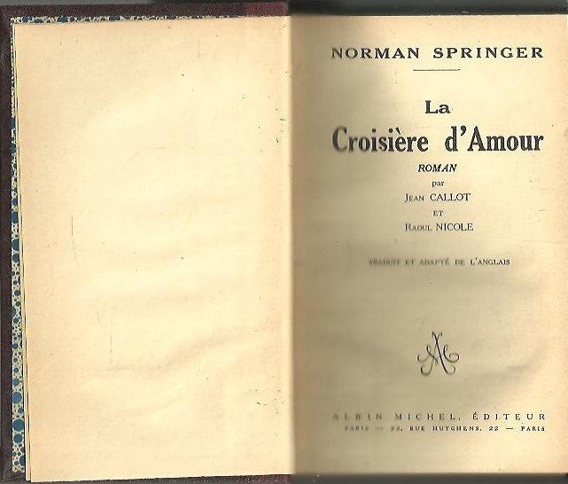 LA CROISIERE D'AMOUR.