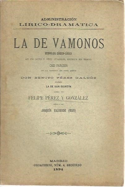 LA DE VAMONOS.