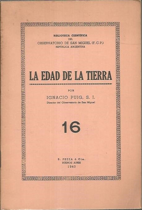 LA EDAD DE LA TIERRA.