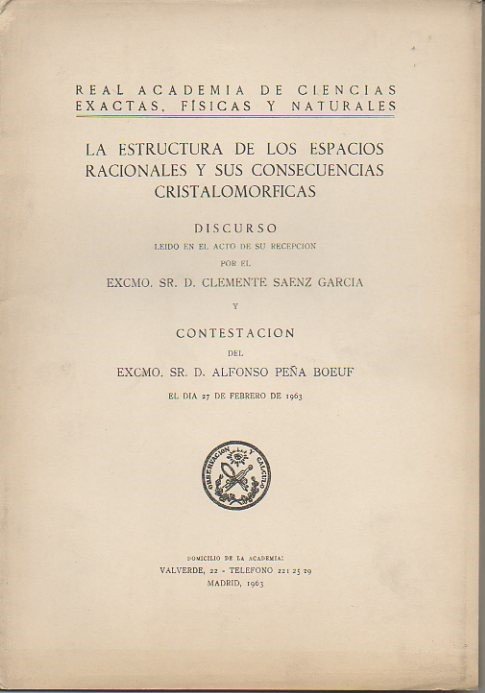 LA ESTRUCTURA DE LOS ESPACIOS RACIONALES Y SUS CONSECUENCIAS CRISTALOMORFICAS. …