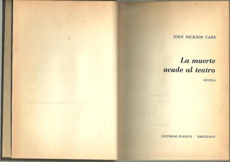 LA MUERTE ACUDE AL TEATRO.