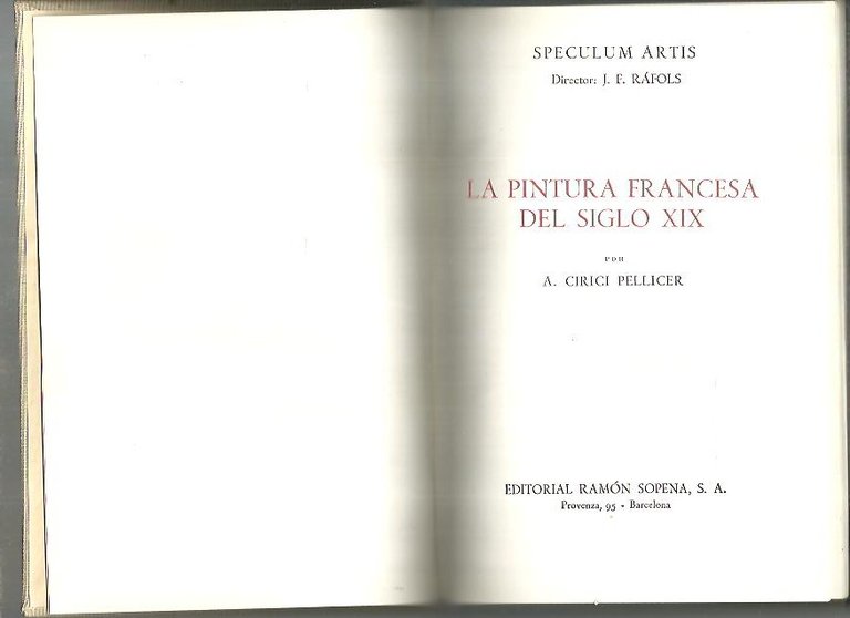 LA PINTURA FRANCESA DEL SIGLO XIX.