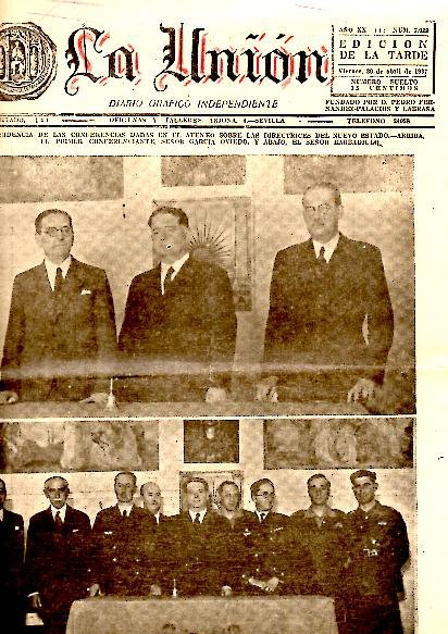 LA UNION. DIARIO GRAFICO INDEPENDIENTE. AÑO XIX. N. 7029. 30-ABRIL-1937.