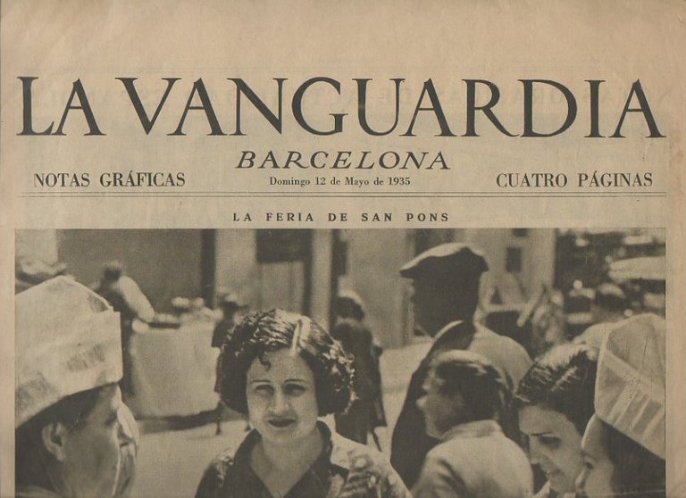 LA VANGUARDIA. BARCELONA. NOTAS GRAFICAS. DOMINGO 12 DE MAYO DE …