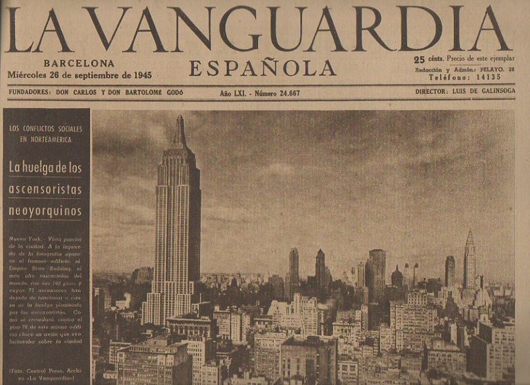 LA VANGUARDIA ESPAÑOLA. AÑO LXI. NUMERO 24.667. MIERCOLES 26 DE …