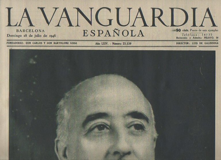LA VANGUARDIA ESPAÑOLA. AÑO LXIV. NUMERO 25.539. DOMINGO18 DE JULIO …
