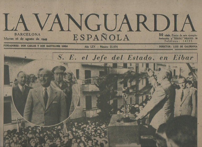 LA VANGUARDIA ESPAÑOLA. AÑO LXV. NUMERO 25.874. MARTES 16 DE …