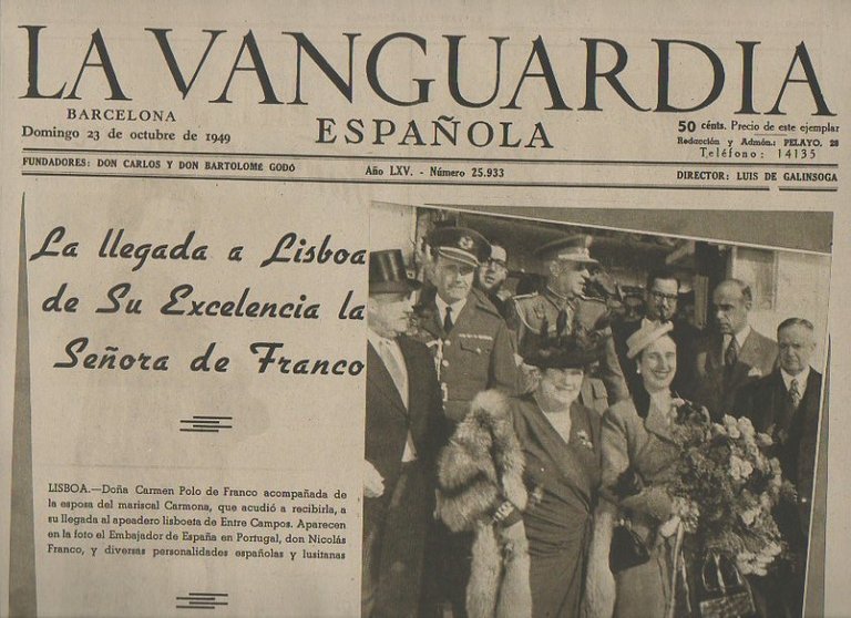 LA VANGUARDIA ESPAÑOLA. AÑO LXV. NUMERO 25.933. DOMINGO 23 DE …