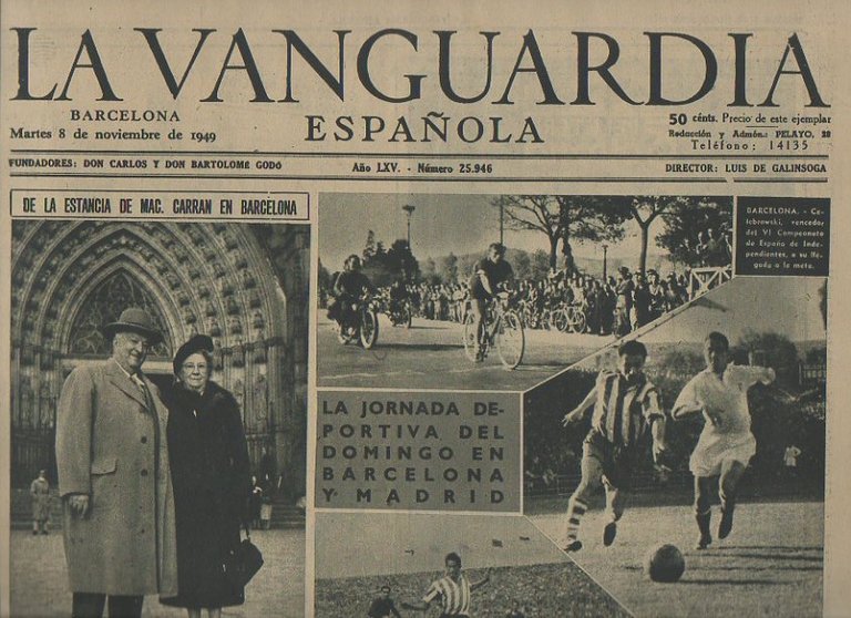 LA VANGUARDIA ESPAÑOLA. AÑO LXV. NUMERO 25.946. MARTES 8 DE …