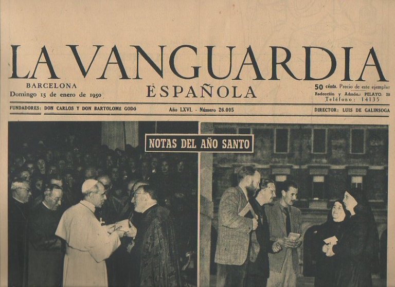 LA VANGUARDIA ESPAÑOLA. AÑO LXVI. NUMERO 26.005. DOMINGO 15 DE …