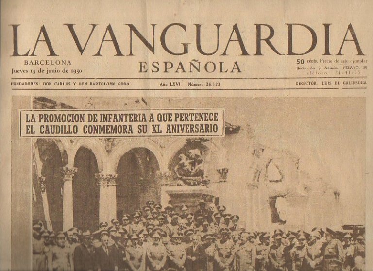 LA VANGUARDIA ESPAÑOLA. AÑO LXVI. NUMERO 26.133. JUEVES 15 DE …
