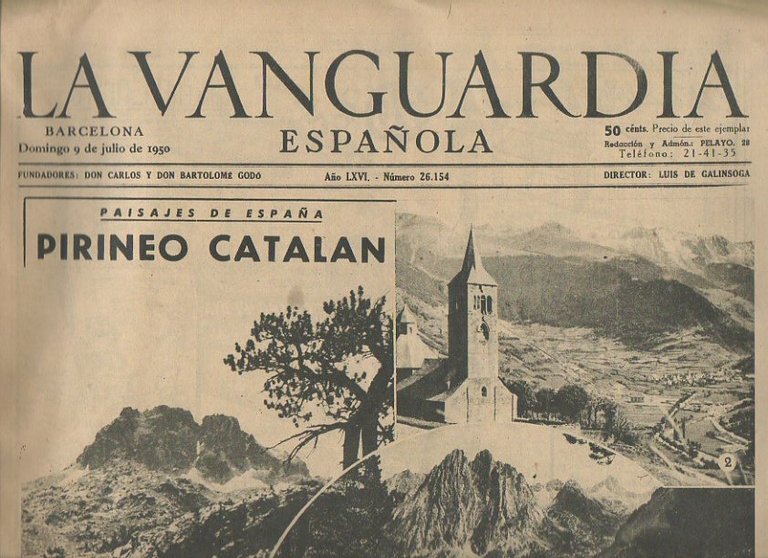 LA VANGUARDIA ESPAÑOLA. AÑO LXVI. NUMERO 26.154. DOMINGO 9 DE …