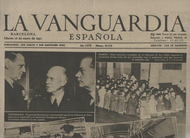 LA VANGUARDIA ESPAÑOLA. AÑO LXVII. NUMERO 26.316. MARTES 16 DE …