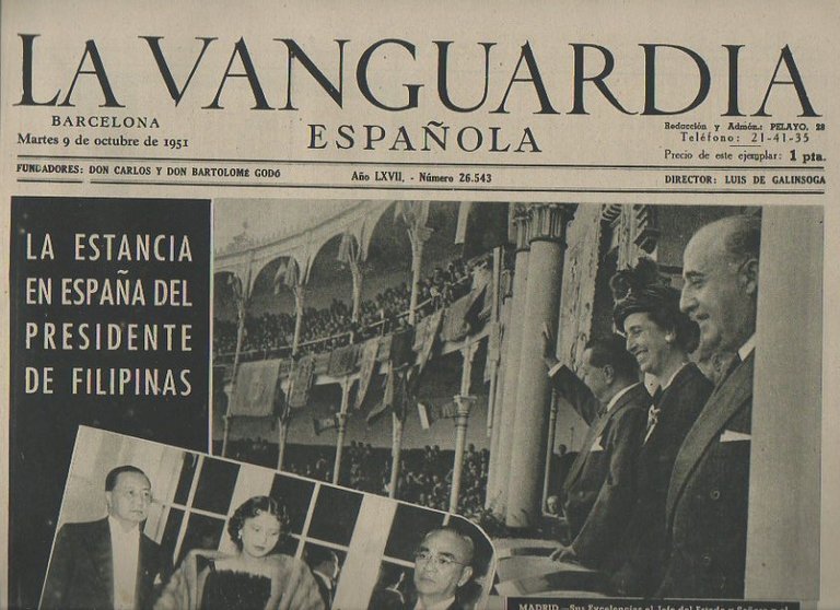LA VANGUARDIA ESPAÑOLA. AÑO LXVII. NUMERO 26.543. MARTES 9 DE …