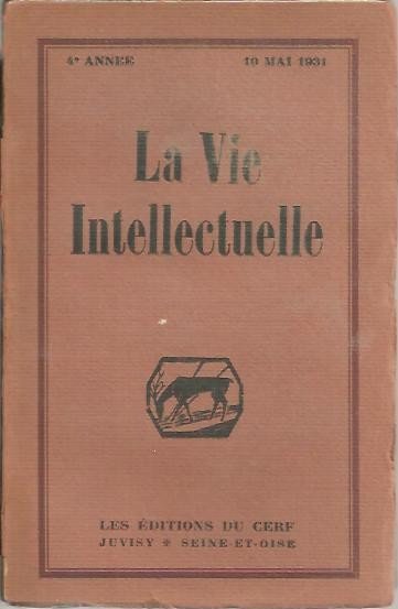 LA VIE INTELLECTUELLE. T. XI. N. 2.