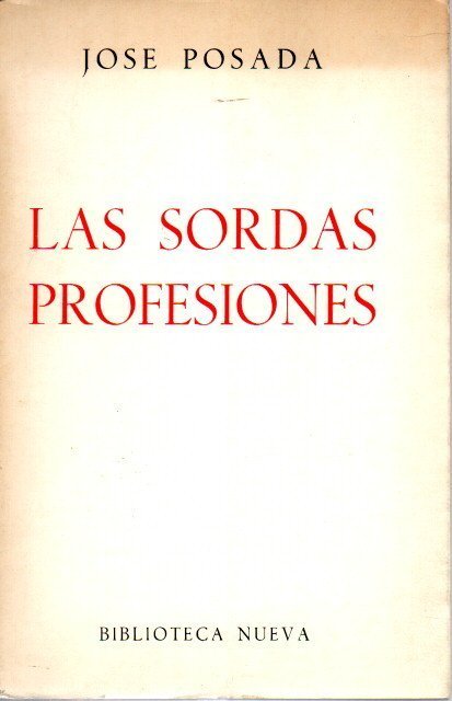 LAS SORDAS PROFESIONES.