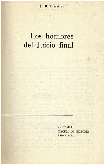 LOS HOMBRES DEL JUICIO FINAL.