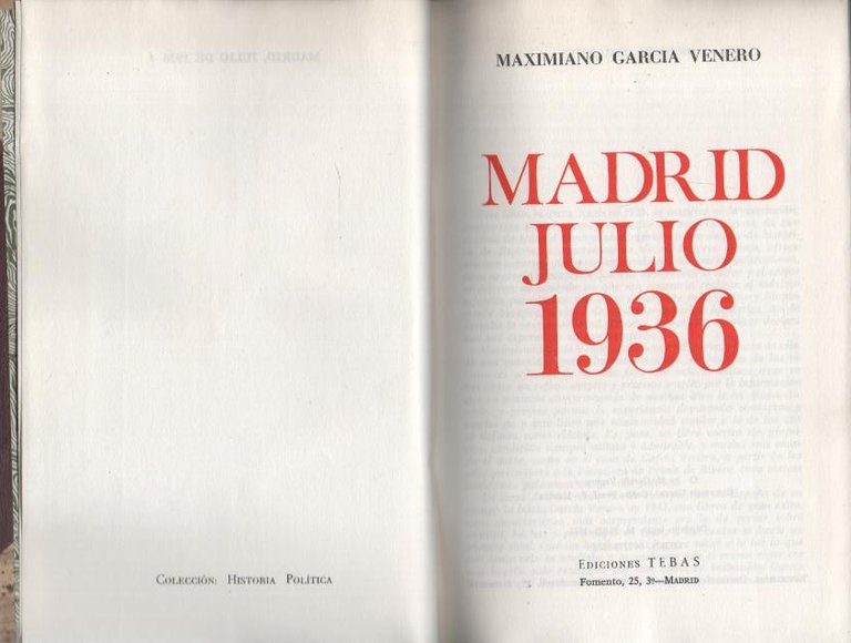 MADRID JULIO 1936.