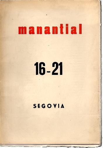 MANANTIAL, 16-21. II EPOCA. NUM. 16-18. PLIEGO LITERARIO DE ESTUDIOS …