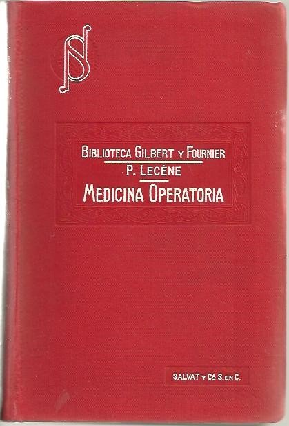 MANUAL DE MEDICINA OPERATORIA.
