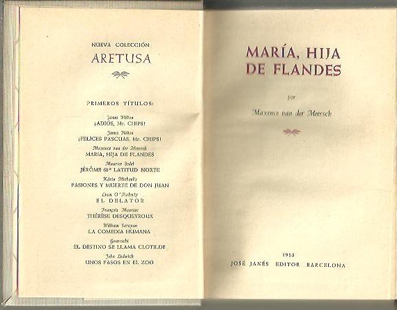 MARIA, HIJA DE FLANDES.