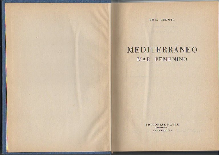 MEDITERRANEO. MAR FEMENINO.