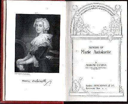 MEMOIRS OF MARIE ANTOINETTE.