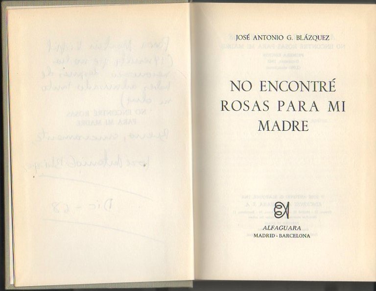 NO ENCONTRE ROSAS PARA MI MADRE.