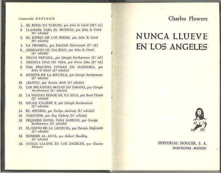 NUNCA LLUEVE EN LOS ANGELES.