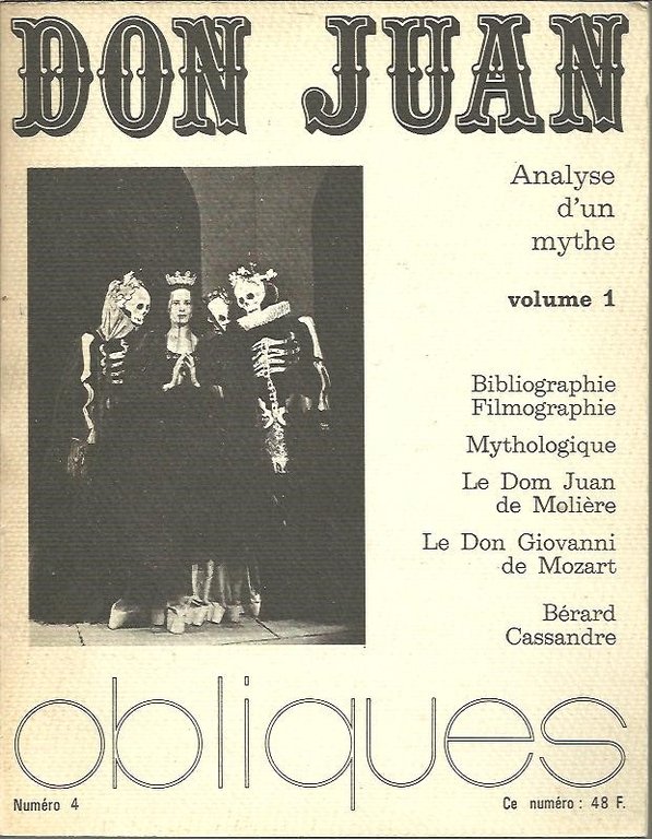 OBLIQUES. NUM. 4. DON JUAN. I.