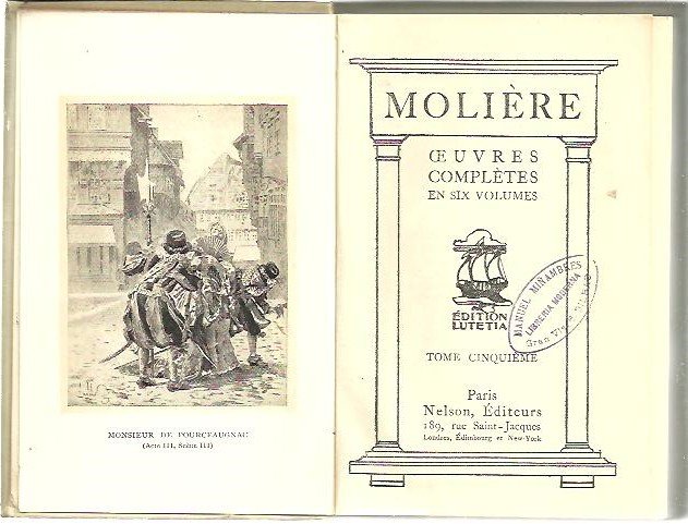 OEUVRES COMPLETES EN SIX VOLUMES. TOME CINQUIEME.