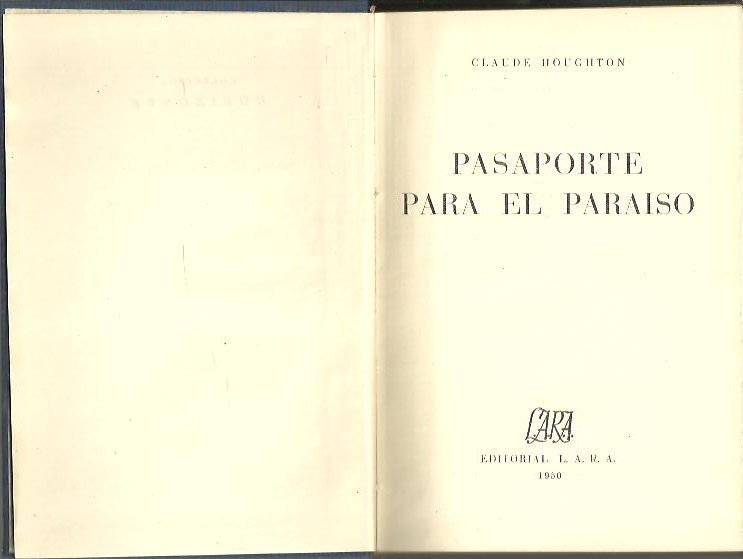 PASAPORTE PARA EL PARAISO.