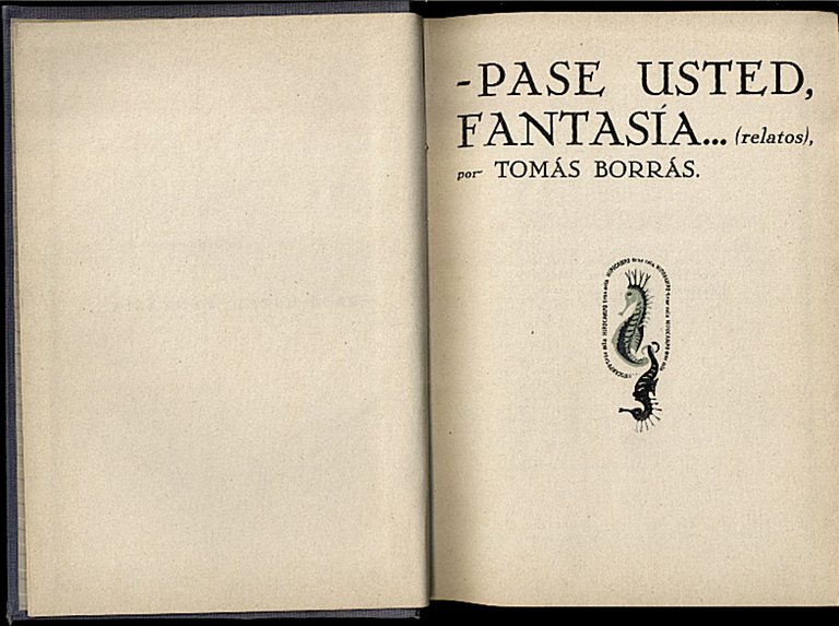 PASE USTED, FANTASIA… (RELATOS).