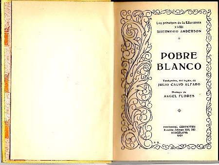 POBRE BLANCO. LIBRO I.