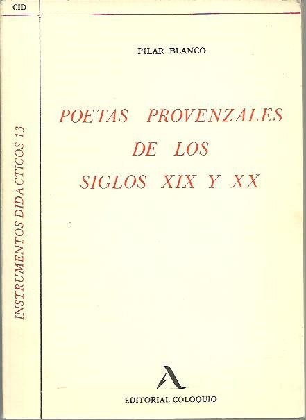 POETAS PROVENZALES DE LOS SIGLOS XIX Y XX.