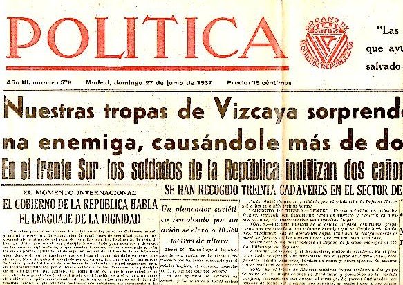 POLITICA. AÑO III. N. 578. 27-JUNIO-1937.