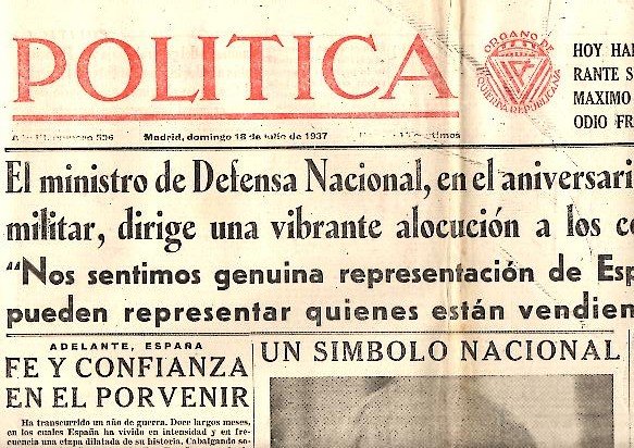 POLITICA. AÑO III. N. 596. 18-JULIO-1937.
