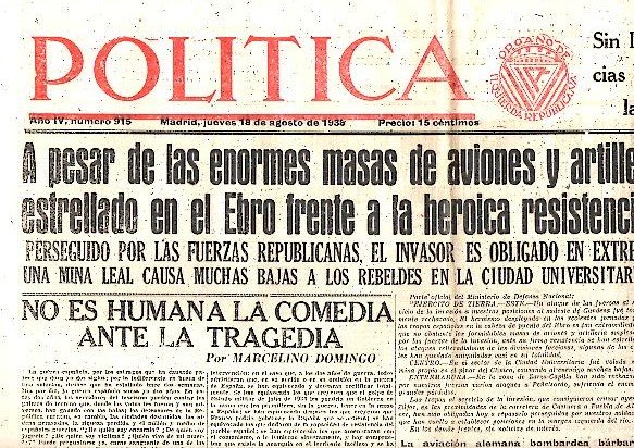 POLITICA. AÑO IV. N. 915. 18-AGOSTO-1938.