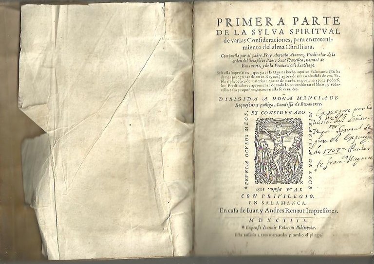 PRIMERA Y SEGUNDA PARTE DE LA SYLVA SPIRITUAL DE VARIAS …