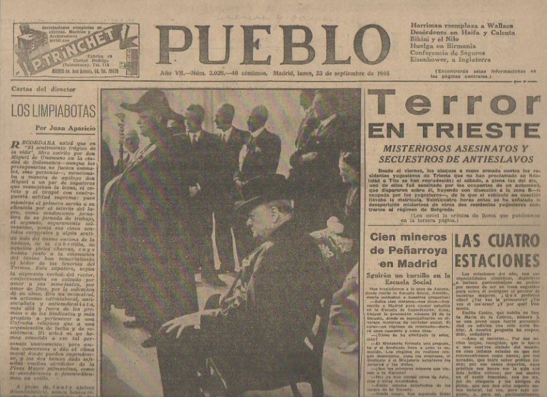 PUEBLO. AÑO VII. NUM. 2.028. MADRID, LUNES, 23 DE SEPTIEMBRE …