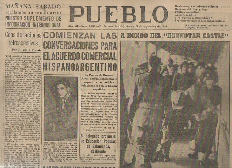 PUEBLO. AÑO VII. NUM. 2.032 MADRID, VIERNES, 27 DE SEPTIEMBRE …