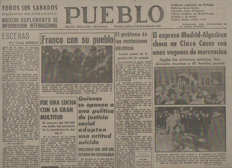 PUEBLO. AÑO VII. NUM. 2.101. MADRID, MARTES, 17 DE DICIEMBRE …