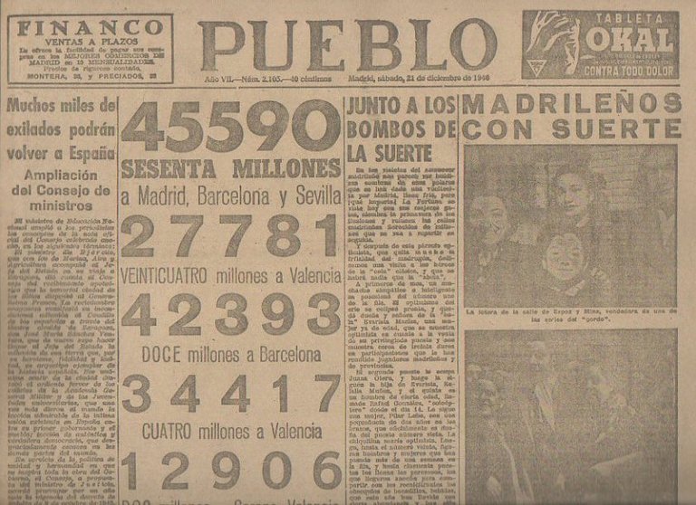 PUEBLO. AÑO VII. NUM. 2.105. MADRID, SABADO, 21 DE DICIEMBRE …