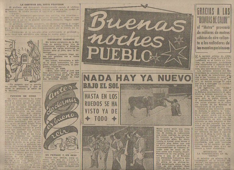 PUEBLO. SUPLEMENTO BUENAS NOCHES. MADRID, SABADO 14 DE ENERO DE …