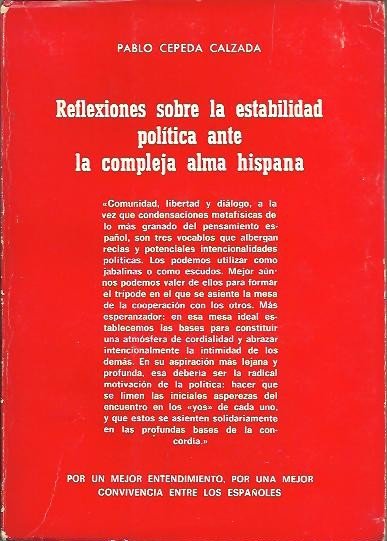 REFLEXIONES SOBRE LA ESTABILIDAD POLITICA ANTE LA COMPLEJA ALMA HISPANA. | Immagine Gallery 2
