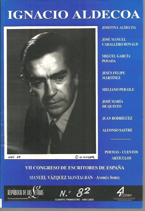 REPUBLICA DE LAS LETRAS. IGNACIO ALDECOA. N. 82.