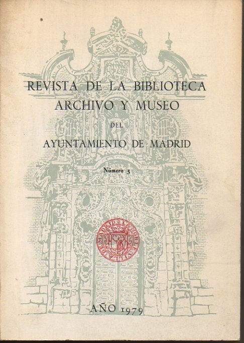 REVISTA DE LA BIBLIOTECA, ARCHIVO Y MUSEO. AÑO 1979. N. …