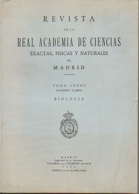 REVISTA DE LA REAL ACADEMIA DE CIENCIAS EXACTAS, FISICAS Y …